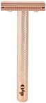 OUI the People Single-Blade Women's Safety Razor for Sensitive Skin (Rose Gold)