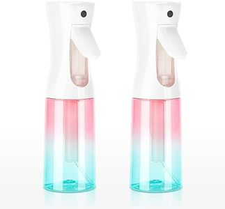 Zuhose Spray Bottle for Hair (6.8OZ /200ML) Continuous Ultra Fine Mist Sprayer for Hair, Salons, Barber, Plants, Skin Care, Cleaning 2 Pack GRADIENT PINK BLUE