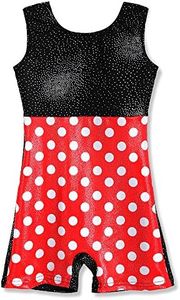 HOZIY Gymnastics Leotards for Girls 3t 4t Cheap Leotards Biketards for Gymnastics Shiny Unitards