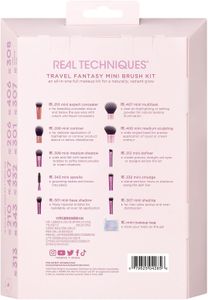 Real Techniques Mini Travel Brush Kit – 4-Piece Makeup Brushes