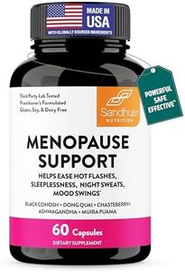 Sandhu's Menopause Support with Muira Puama, Ashwagandha | Helps Ease hot Flashes & Night Sweats | 60 Capsules