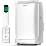 ZAFRO Portable Air Conditioners 16,000 BTU (12,000 BTU SACC), Ultra Quiet(42dB) Smart AC with Drainage-free Cooling/Dual Duct/24Hrs Timer/APP/Remote/Cool, Fan & Dehumidifier Modes for Rooms