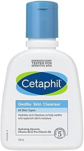 CETAPHIL Gentle Skin Cleanser 125ml, Hypoallergenic Face Wash for all skin types, With Hydrating Glycerin & Panthenol, Suitable for Sensitive Skin, Dermatologist Tested