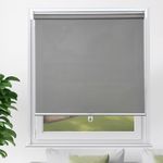 YCUHEN Cordless Roller Shades Pull Down Window Blinds Room Darkening Rolled Up Shades with Push-Pull Rod for Home and Office Bedroom Bathroom Living Room