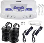 veicomtech Dual Ionic Foot Bath Detox Machine, Ion Detox Foot Bath Spa Cleanse System for 2 Users, Foot Detox Machine with MP3 Music Player, 2 Array, 2 Wrist Band, 5 Liners