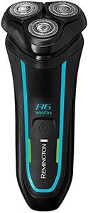 Remington R6 Aqua Men's Electric Shaver (Cordless, Wet & Dry, 100% Waterproof, Rotary Shaver, Pop-up Detail Trimmer, USB Charging, 60-Minute Usage, 90-Minute Charge with 5-Min Quick Charge) R6000