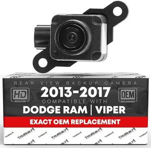 Rear View Backup Camera - Compatible with 2013-2015 Dodge Ram 1500, 13-15 Ram 2500, 13-15 Ram 3500, 13-17 Dodge Viper - OEM 56038978AL, 56038978AK, 56038978AJ, 56038978AI, 56038978AH, 590-079