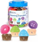 Learning Resources Mini Counting Cupcakes, Birthday Cake Toy, Counting Toy, Play Food, Manipulatives for Kids, Ages 3+