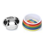 BASIL Dog Multi Bowls (Melamine print rainbow, M)