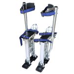 waltyotur 15-23 inch Drywall Stilts Grade Adjustable Auminum Tool Stilt for Painting or Cleaning - Silver