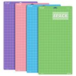Ecraft Cutting mat for Cricut Explore One/Air/Air 2/Maker: (Standard,Light,Strong,Fabric) Adhesive Sticky (12×24 inch,4pack) Variety Quilting Replacement Accessories Vinyl Craft Cut Mats