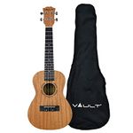 Vault UK-2000C 23-Inch Solid Mahogany Top Premium Concert Ukulele With Gig-Bag