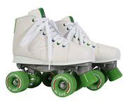 Kryptonics Downtown Quad Roller Skates - White/Green (UK 4-5 / EU 37/38)