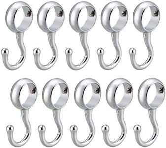 sourcing map 10pcs garde-robe salle de bain 25mm Tube barre Sac vêtements cintres