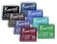 Kaweco Fountain Pen Ink Cartridges Short, 8 Colors, 8 x 6 Pieces