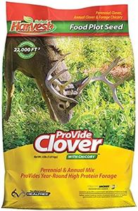 Evolved Habitats EVOLVED HARVEST ProVide Clover with Chicory Food Plot for Deer - Provides Year-Round High Protein Forage, 2 Lbs.