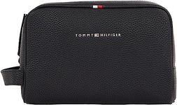 Tommy Hilfiger ESSENTIAL PU WASHBAG, BLACK, OS