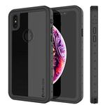 PunkCase iPhone XS Waterproof Case, [StudStar Series] [Slim Fit] [IP68 Certified] [Shockproof] [Dirtproof] [Snowproof] 360 Full Body Armor Cover Compatible W/Apple iPhone XS [Clear]