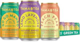 Unsweetened Sparkling Green Tea by Tama Tea - Organic Iced Green Tea Variety Pack, Zero Calories & Zero Carbs | 45mg Caffeine, No Artificial Ingredients, 12 oz (12-Pack)