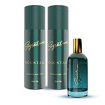 Signature Cocktail Deodorant Floral Body Spray - 200 Ml| For Men & Women| Elegant| Long Lasting| Fights Body Odour| Skin Friendly Deo| Everyday Use| Pack Of 2| Free 30Ml Perfume