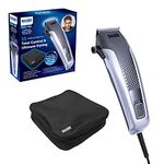 Bauer Professional Hair Clipper and Grooming Kits for Men/High Precision and Adjustable Lengths/Stainless Steel Blades/Accessories Included (Hair Clipper Travel Set)