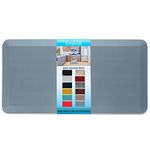 ComfiLife Anti Fatigue Floor Mat – 3/4 Inch Thick Perfect Kitchen Mat, Standing Desk Mat – Comfort at Home, Office, Garage – Durable – Stain Resistant – Non-Slip Bottom (24" x 70", Denim)