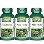 Milk Thistle Extract 25:1 150mg (3750mg raw herb) 3 X 120 Capsules 80% Silymarin Liver Health Detoxification Supplement Support Gallbladder Natural Cleanse (3 Bottles)