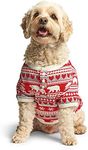 Hatley Little Blue House Fair Isle Bear & Moose Family Pajamas, Dog Pajama - Bear Fair Isle, Medium