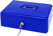 Steel Cash Box with Key Lock, Metal