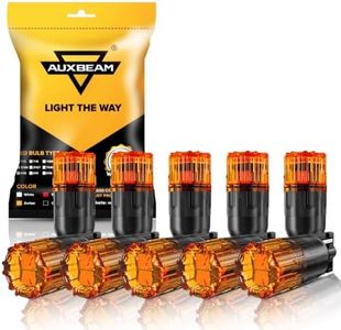Auxbeam 2026 B2 Series 194 LED Bulbs Amber 168 2825 T10 W5W Bulbs 10PCs