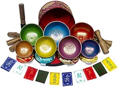 ESK Chakra Healing Tibetan Singing Bowl Set of 7 for Meditation- Himalayan Singing bowls, ESK 11