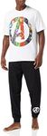 Marvel Mens Avengers Pyjamas PJ set, Incredible Hulk Captain America Iron Man Pjs for Men, Official Avengers Merchandise (Large) White