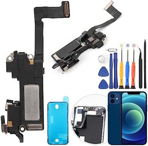 YWLRONG Earpiece for iPhone 12 Earpiece Speaker Flex Cable Replacement for iPhone 12 Pro Front Earpiece Light Sensor Sound Earphone Speaker Flex Cable Assembly with Repair Tools