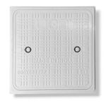 GAYATREE CORPORATION Heavy Duty Flat Chamber Cover, 5 Tons Capacity Sump Cover for White Marble || Durable and Secure Solution for Basement Protection - (Size-24 x 24" Inch) (Pack of 1)