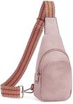 CLUCI Small Sling Bag for Women Crossbody, Faux Leather Trendy Waist Packs with Guitar Strap, Women's Fanny Packs