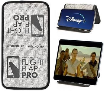 Flight Flap Airplane Phone Holder, Flexible Tablet and Cell Phone Holder, Folding Cellphone Stand for Desk, Bed, Office, Treadmill - Airplane Accessories Long Flight Travel - Plane Essentials (Pro)