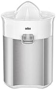 Braun CitrusQuick 5 CJ5050 WH - Direct citrus juicer, drip-proof spout, automatic start/stop, easy to clean, direct service system, with protective cover, 60 W, color: White