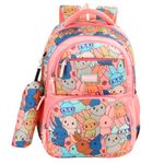 Chris & Kate Boys And Girls Multi-Print School Backpack - Versatile For School, College, Everyday Use - Includes Free Stationery Pouch And Rain/Dust Cover, 32 Liter