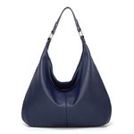 Ashioup Women's Tote Bag Vintage PU Leather Handbags for Women Hobo bags Tote Shoulder Bag with Zipper (Purplish blue)