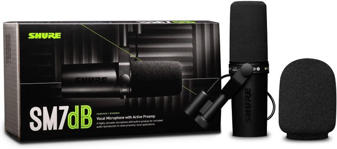 Shure SM7dB Dynamic Microphone – Black