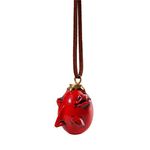 LUFOYOU Crimson Behelit Necklace Pendant,1997 Guts The Egg Of King Keychain Cosplayer Prop Gift for Men Women, 4*3cm, Resin, crimson behelit pendant