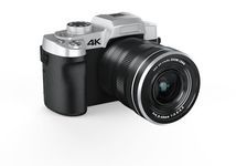 LEQTRONIQ 10X Optical Zoom Camera with Modes, 4K & 75MP Digital Cameras for Vlogging & Photography with WiFi, USB Port & 32GB SD Card