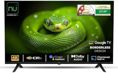 NU 108 cm (43 Inches) New 2025 Borderless Series 4K UHD Smart Google TV LED43UGNX