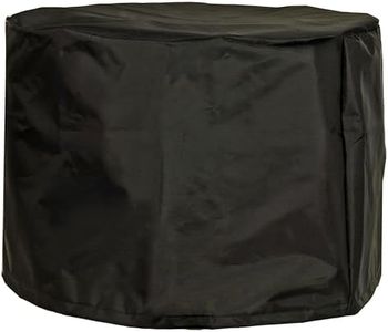 Sunnydaze 22.5-Inch Round Fire Pit Cover - Cylinder Shape - 420D Oxford Cloth - For Smokeless/Non-Smokeless Fire Pits - Black