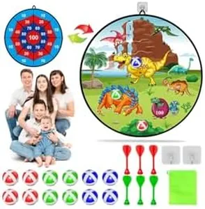 Toys for 4 Year Old Boys - Indoor/Sports and Outdoors Fun Party Play Games for Kids Ages 4-8 | 29" Double-Sided Dart Board | Outside Toys for Kids Ages 8-12 | 3-18 Year Old Teen Girls Birthday Gifts