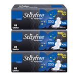 Stayfree Advanced Xxl|Combo Packs 84 Pads|All Night Ultra Comfort Sanitary Pads Women|Convert Heavy Flow Into Gel|Odour Control|Absorbs 2X Faster 2X Better Coverage|Up To 12 Hours Of Protection