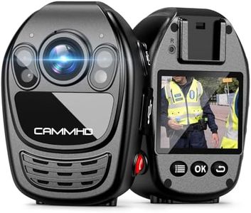 CAMMHD 1440P Body Camera Supoort Video Audio Image, Body Camera Built in 3500mAh Battery Work 12hrs, 2.0' Screen Easy to Playback Police Body Camera Data-encrypt for Law Enforcement (Internal 128GB)