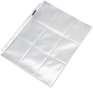 Amazon Basics 9 Sleeve Card Protectors Binder Sheet - 100-Pack