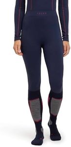 FALKE Women's Maximum Warm 3/4 Trend Base Layer Bottom, Blue (Space Blue 6116), XS