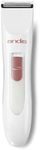 Andis 24630 Women's Personal Electric Trimmer - Detachable Stainless-Steel Blade - for Legs, Underarms Hair Removal - Rechargeable Cordless Slim Design - 6-Piece Kit, White